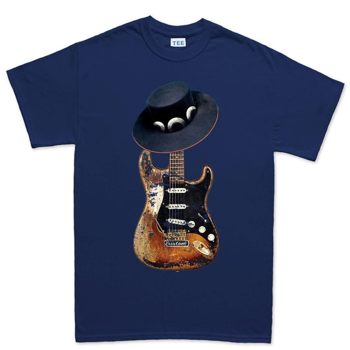 Stevie Ray SRV T-Shirt, Guitar Player Gift, Vaughan Tribute Number One Design, 1959 American Standard Blues Music Tee