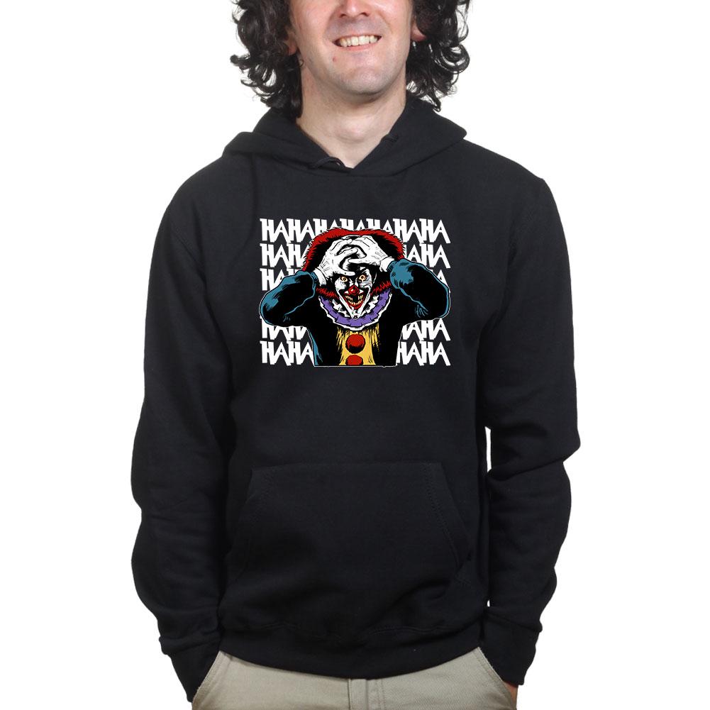 Laughing Clown HAHA Shirt, Colorful Horror Clown T-Shirt, Creepy Laugh Pattern Hoodie, Evil Clown Pop Art Sweatshirt, Halloween Tee Gift