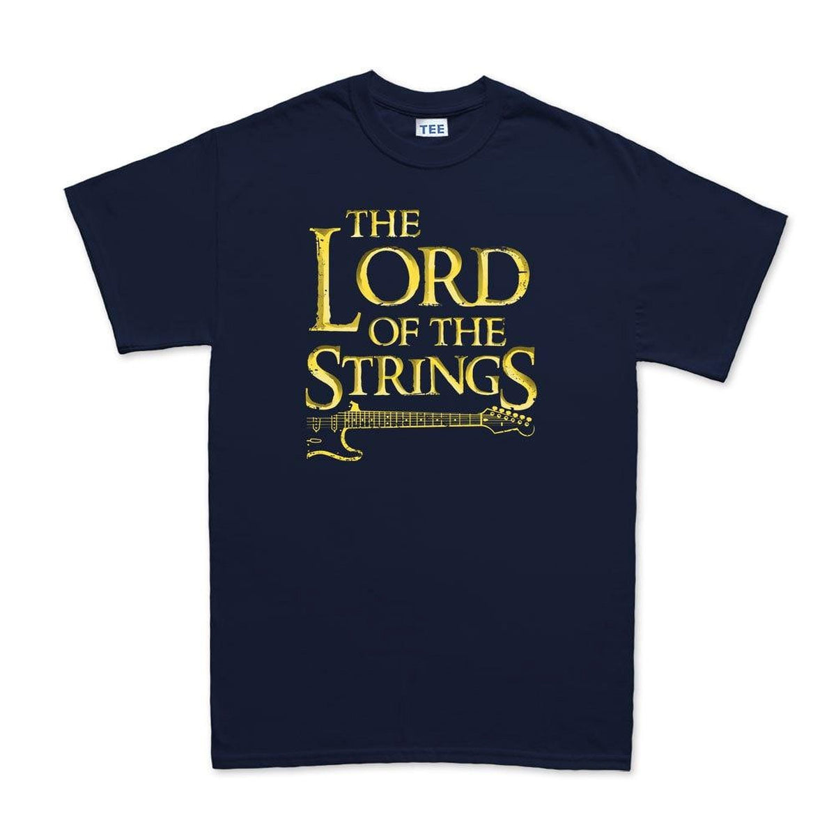 Lord of the Strings Guitar Shirt  Funny Rock Music Rings Tee