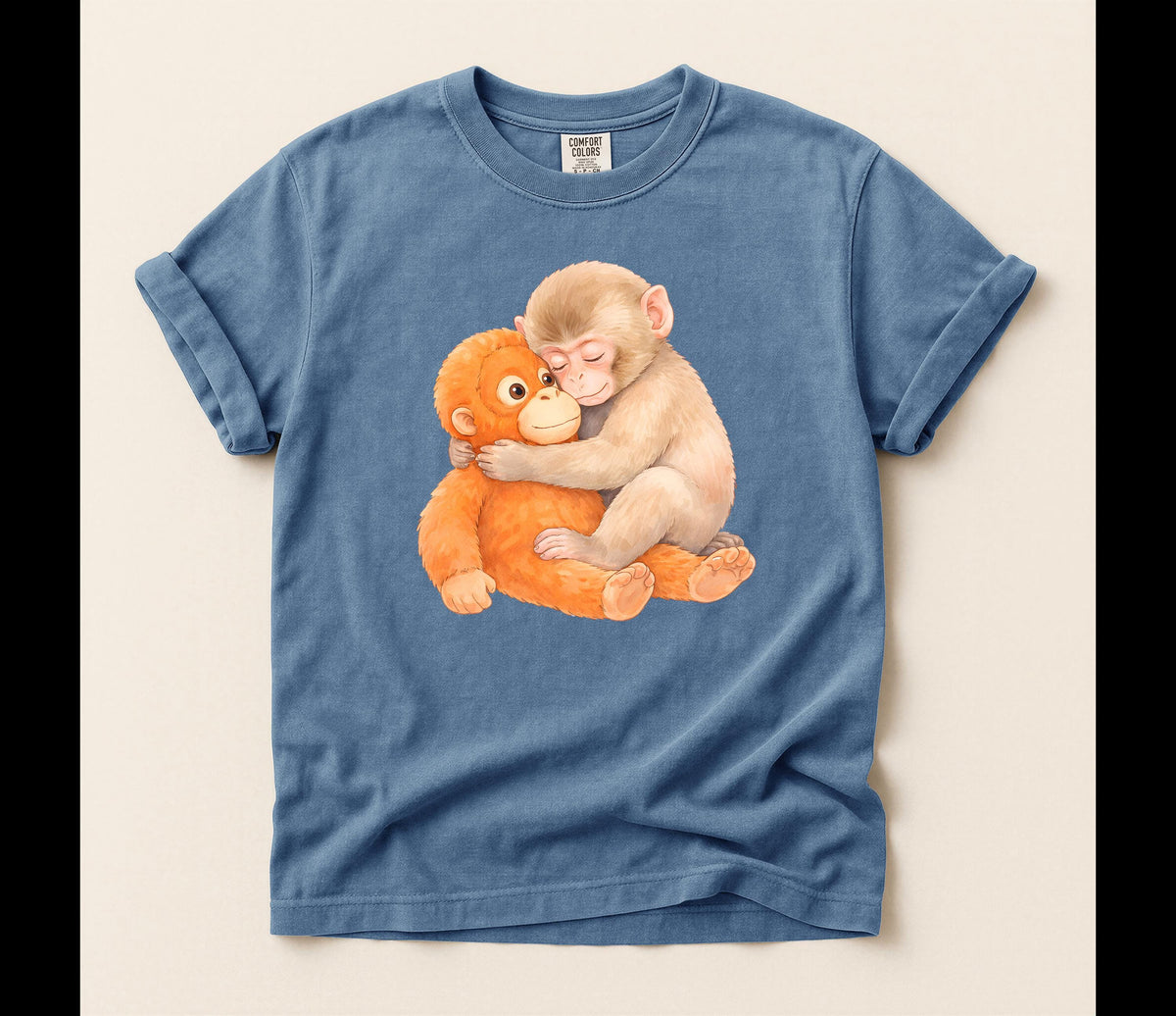 Monkey Punch Comfort Colors® T-Shirt, Emotional Support Tee, Japanese Macaque