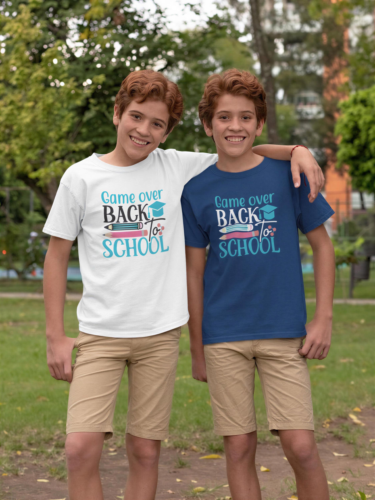 Back to School Game Over TShirt, Gamer Teacher Student First Day Graphic Tee Gift