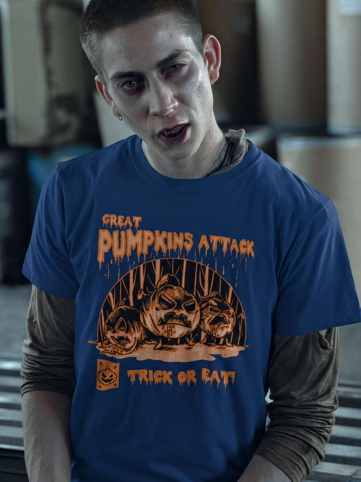 Great Pumpkin Attack Halloween Shirt, Comfort Colors® Trick Or Treat Tee, Spooky Season Top, Fall Autumn Tshirt