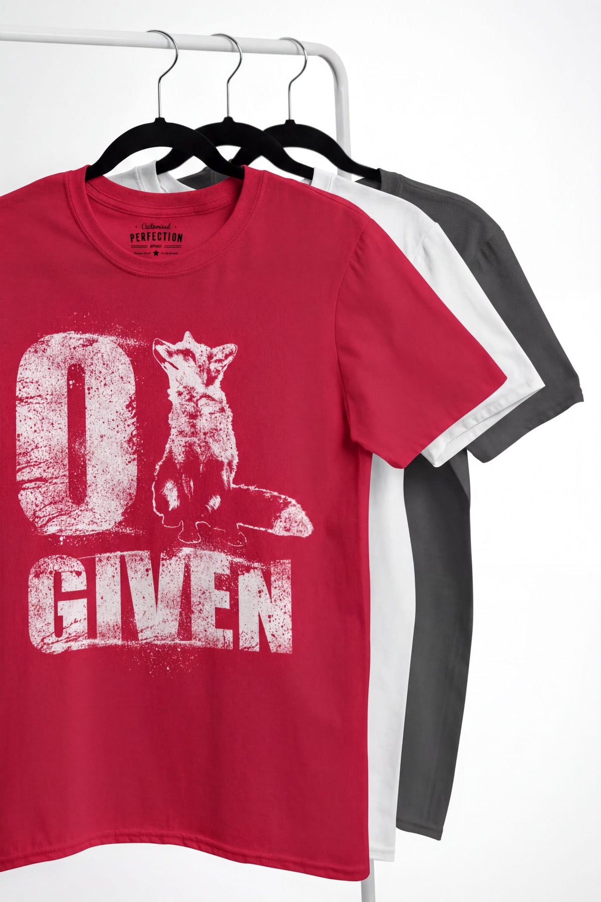 Comfort Colors® Zero FOX F*cks Given Shirt, Funny Sarcastic Tshirt, Humorous Top