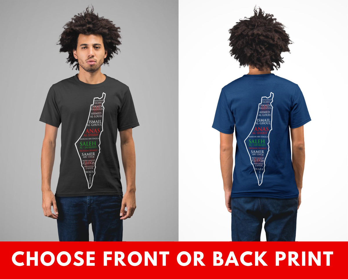 Palestine Flag Shirt, Gaza Journalists Tribute Tee, Human Rights Activist Apparel
