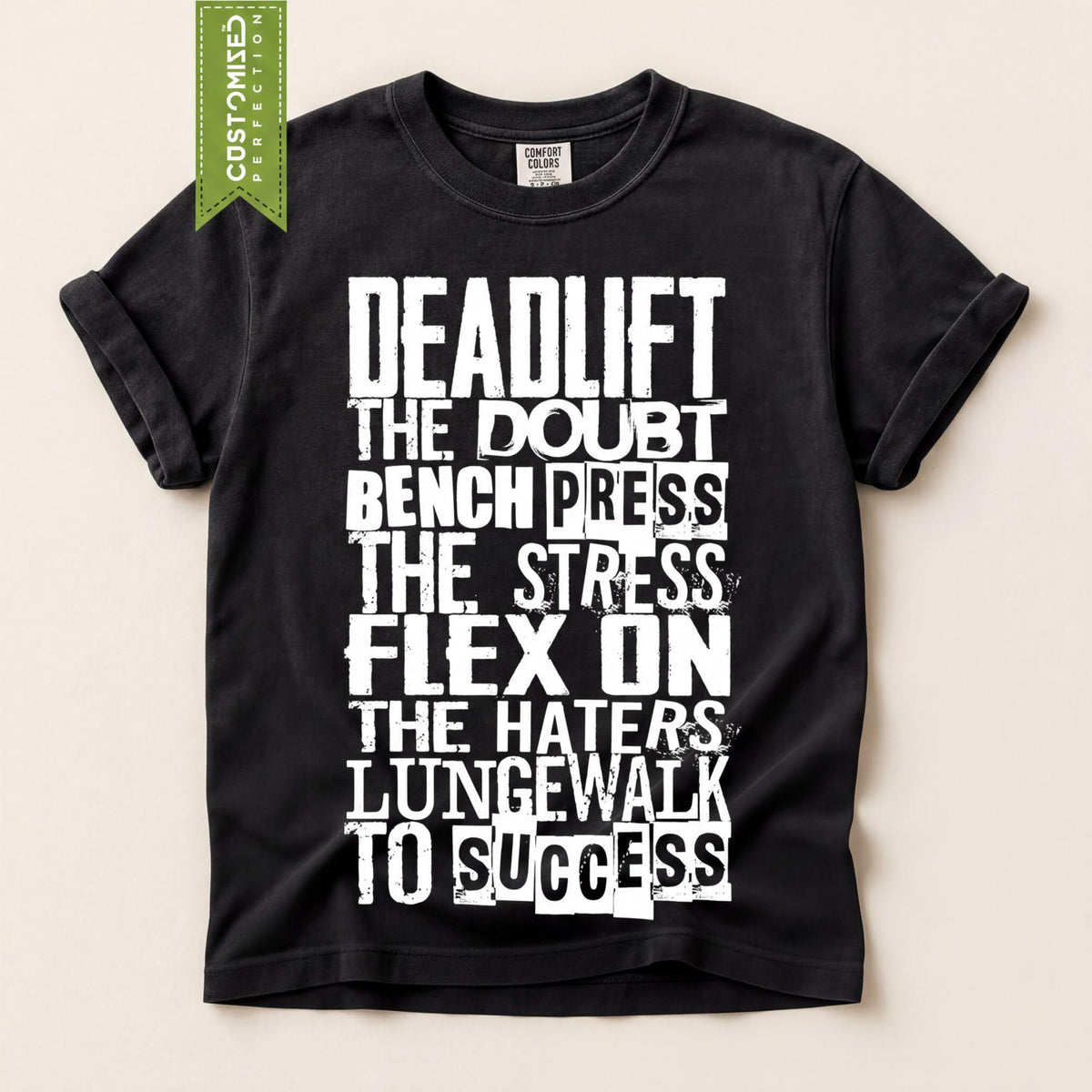 Comfort Colors® Motivational Gym Shirt, Exercise Tee for Fitness Lovers, Active Lifestyle TShirt