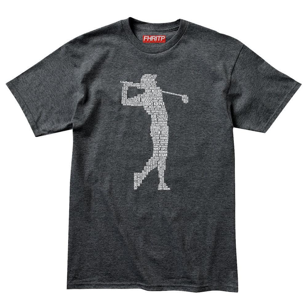 Mens Golf Golfing Golfer Legends Tribute T shirt Tee Top T-shirt