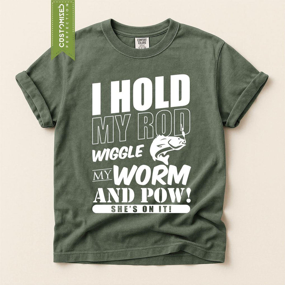 Funny Fishing Shirt, I Hold My Rod Angler Tee, Comfort Colors® Fisherman Top