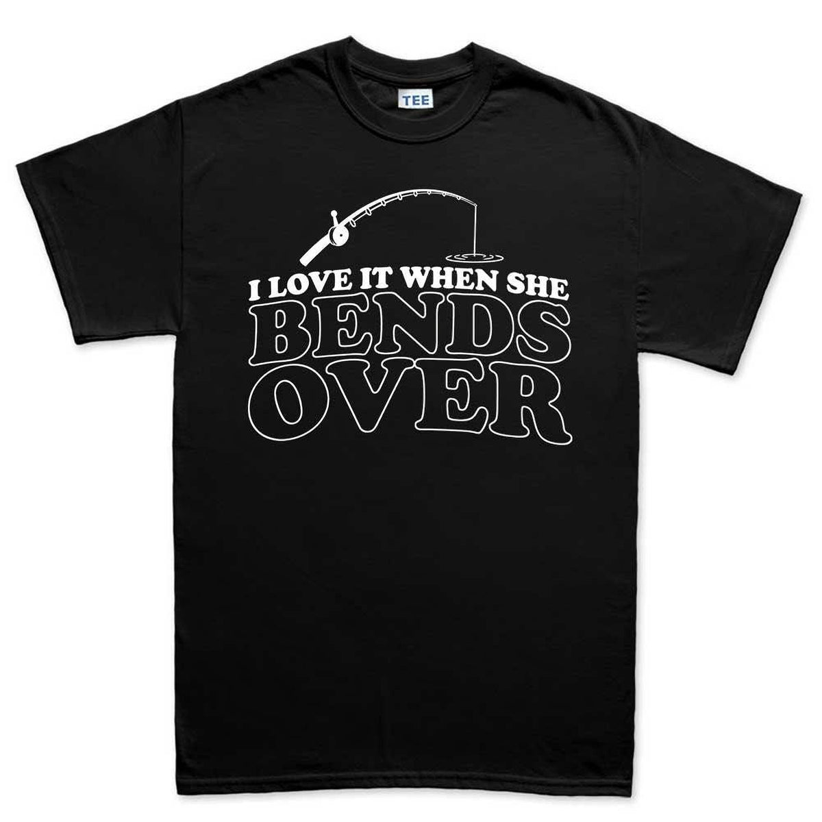 Comfort Colors® Funny Fishing Tee, Grandpa and Dad Shirt, She Bends Over