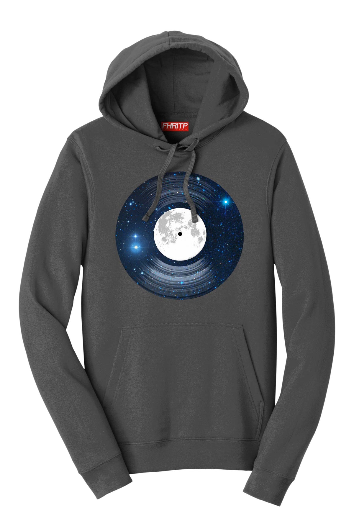 Space Moon Vinyl Funkalicious Astronaut Record Funny Hoodie