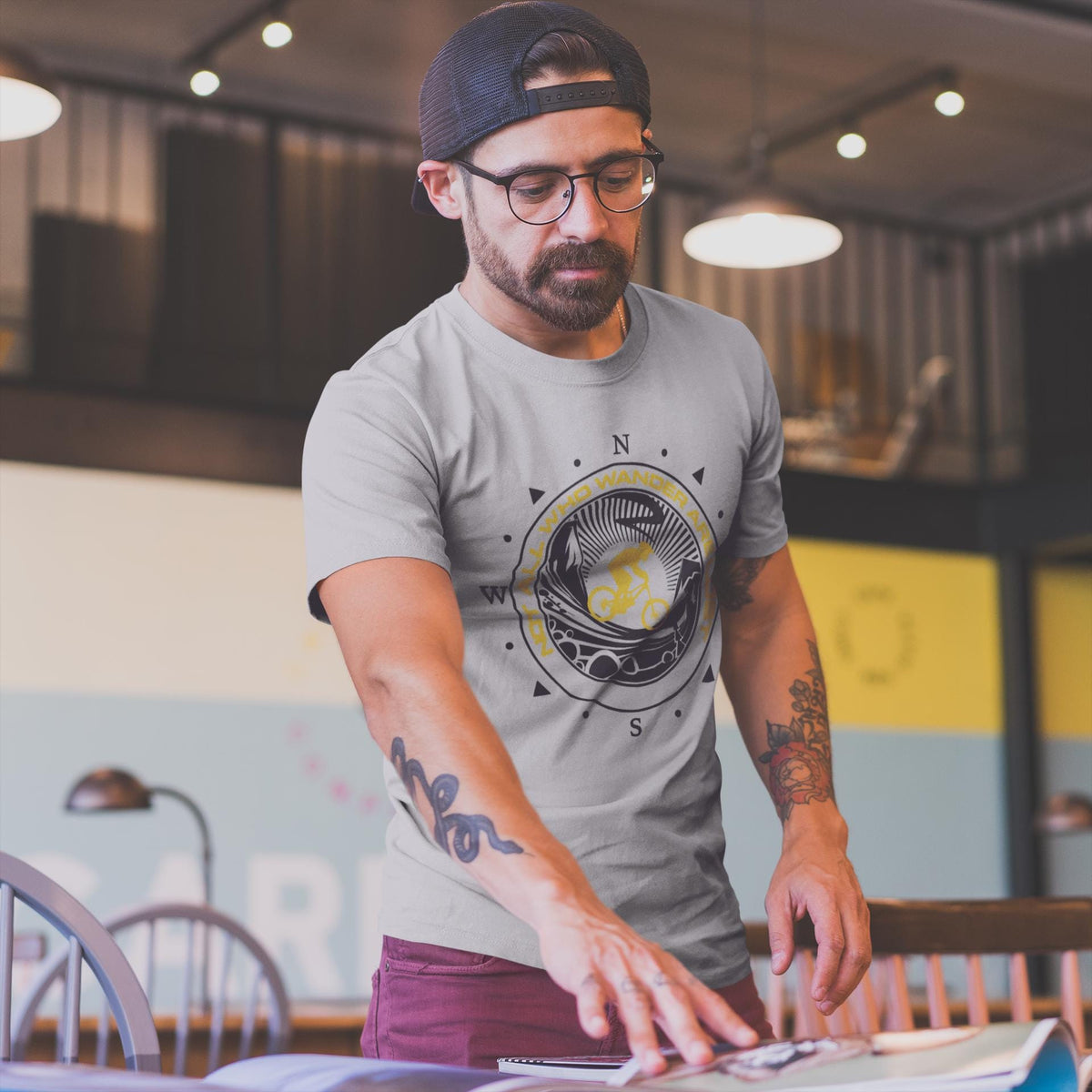 Cycling Shirt for Bikers | Mountain Biking, Not all Who Wander Are Lost Tee