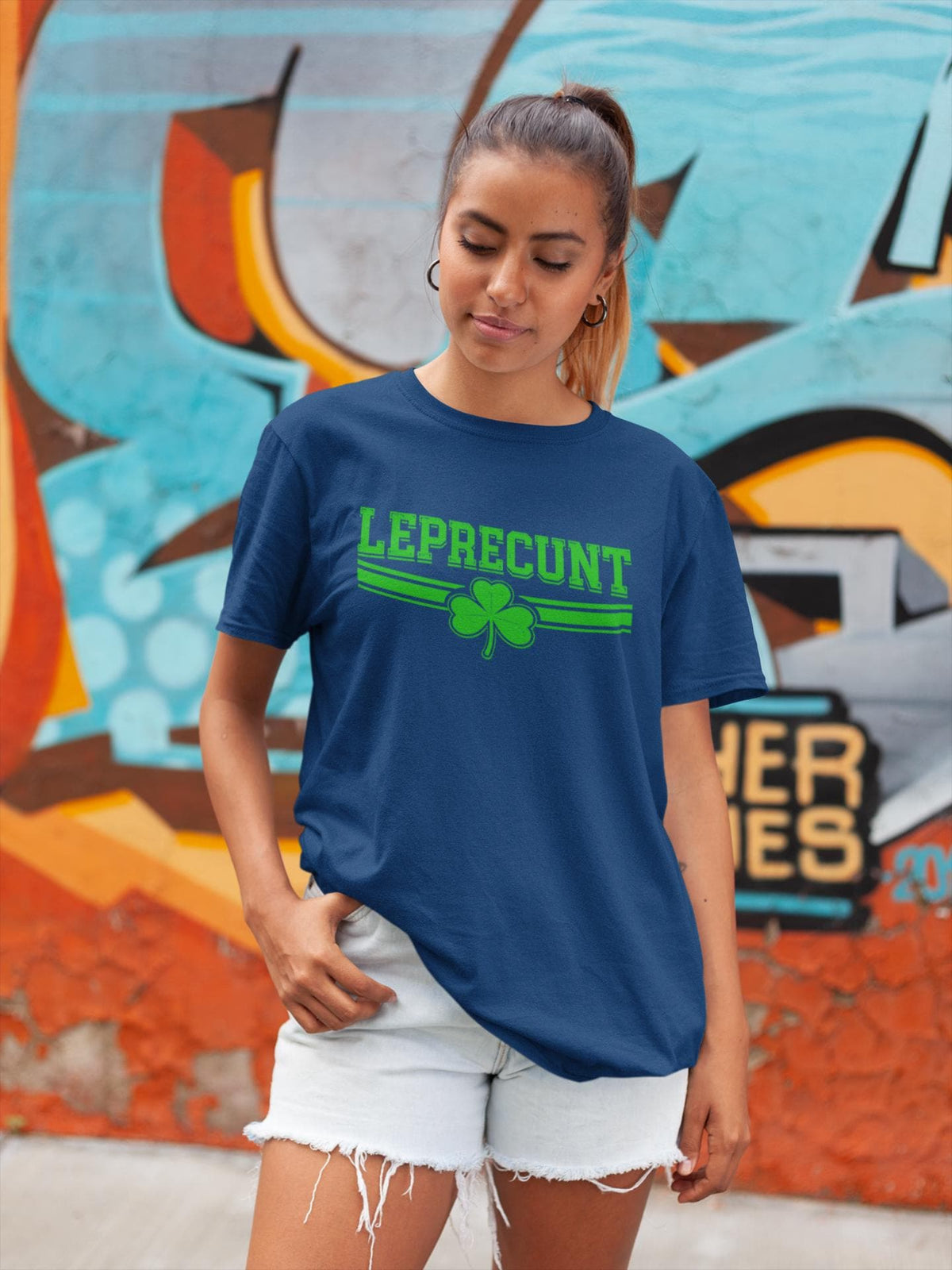 Leprecunt Shamrock T-Shirt | Funny St. Patrick's Day Tee