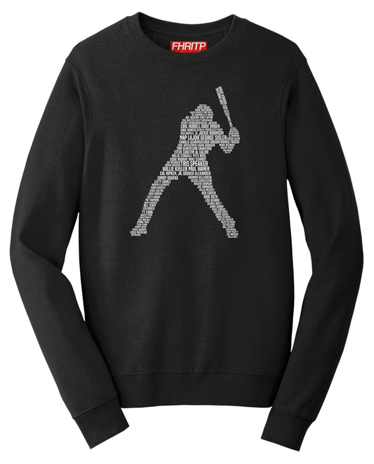 Baseball Player Legends Pitcher Catcher Tribute Sweatshirt