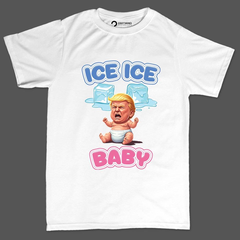 Ice Ice Baby Parody Shirt, Funny Political Meme Tee