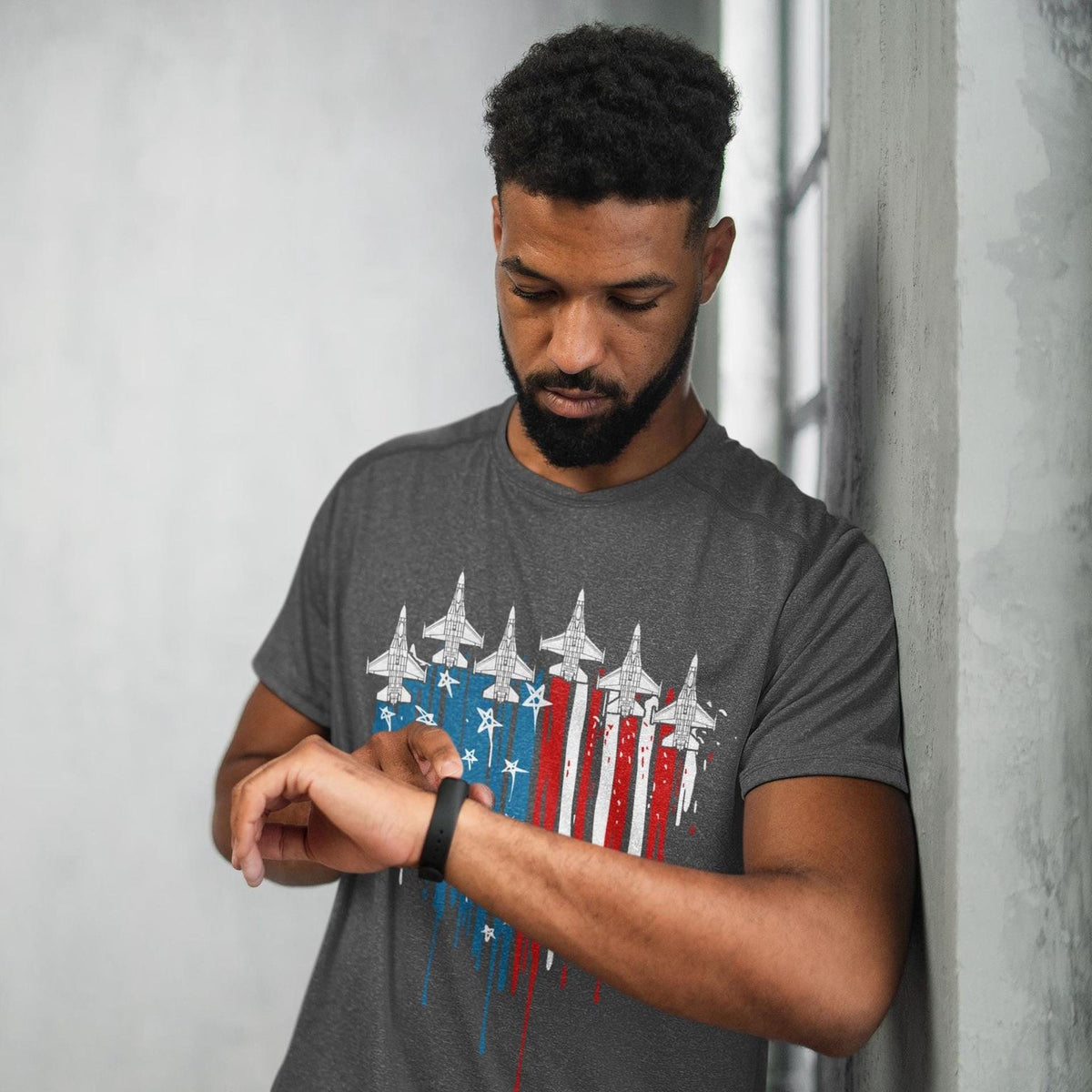 U.S. Air Force Flyover Shirt, 4th of July 250th Anniversary, Fighter Jets in Formation