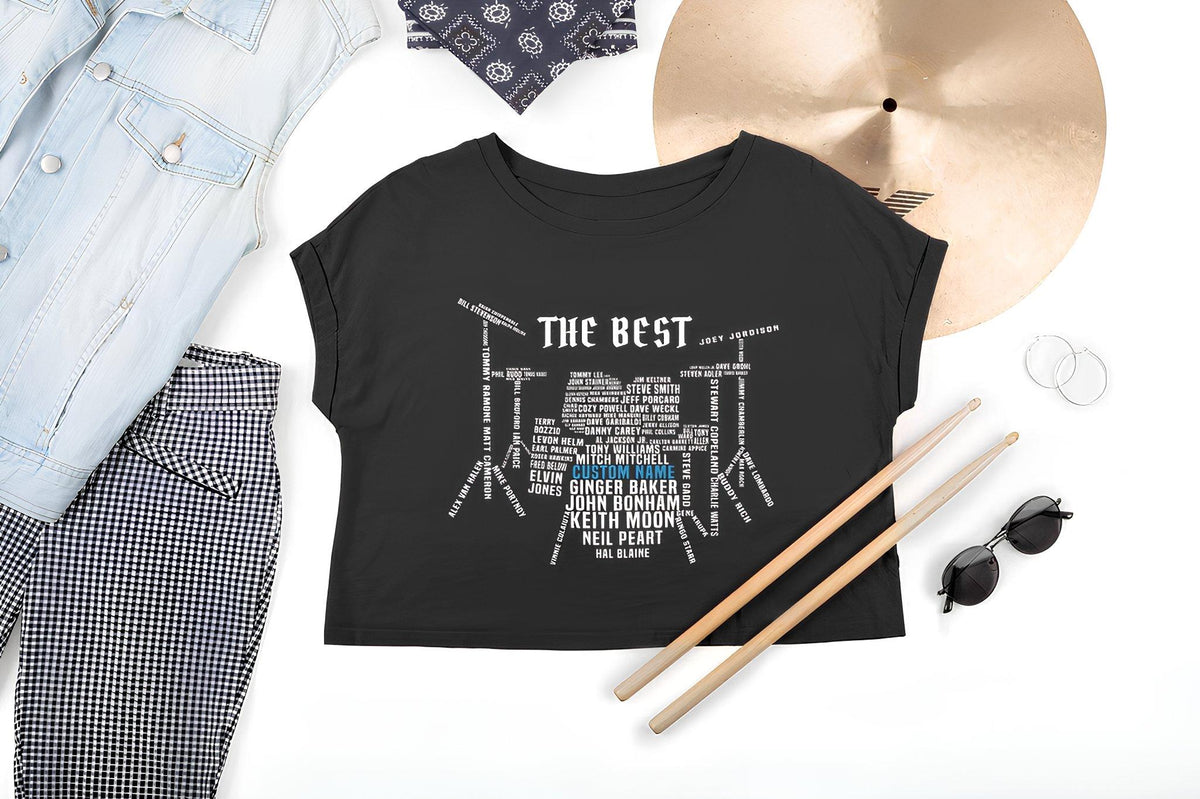Custom Personalized Drummer Shirt, Gift for Drum Players Tee