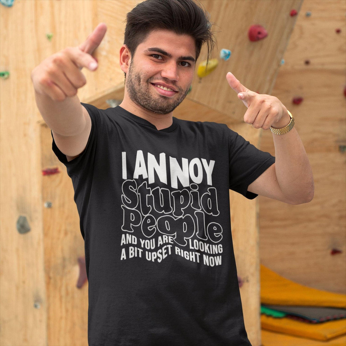 Funny Sarcastic Shirt, I Annoy Stupid People Tee, Meme Humor Design