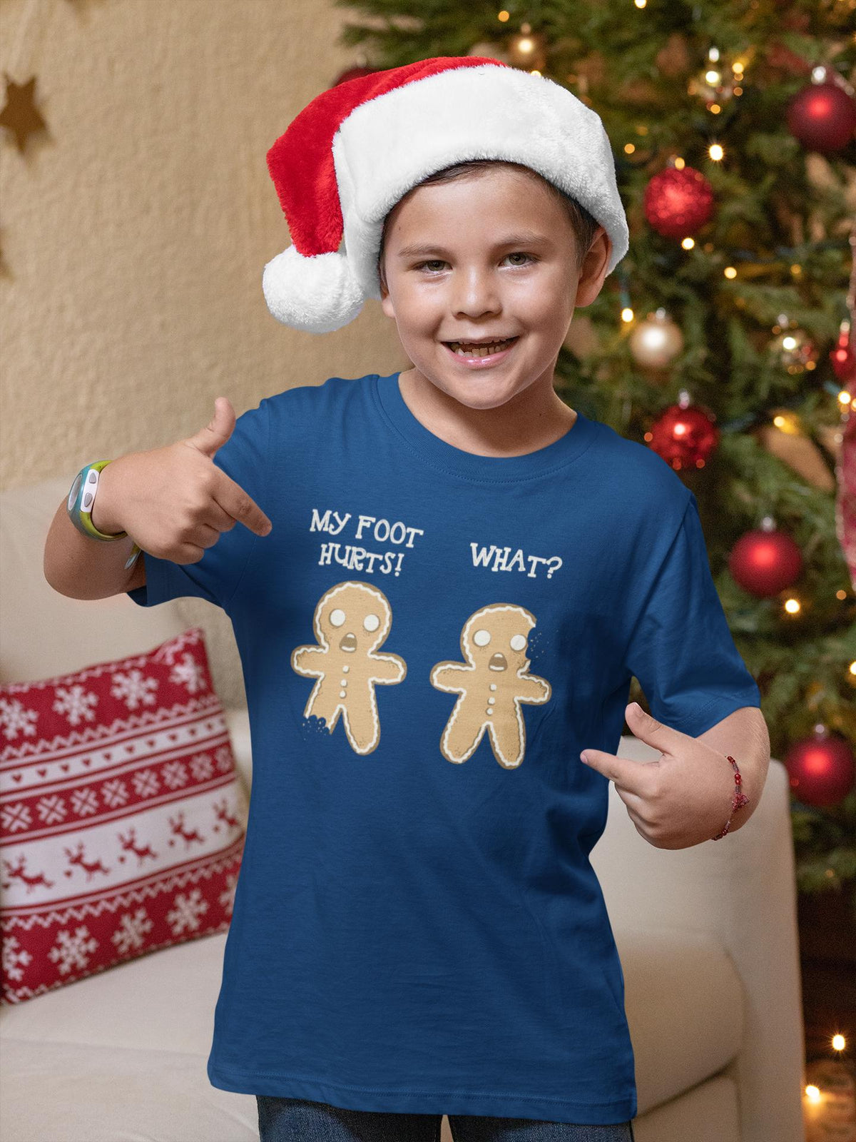 Comfort Colors® Gingerbread Shirt, Funny Christmas Tee, My Foot Hurts What Gingerbread Men, Holiday Humor Gift, Festive Winter Apparel
