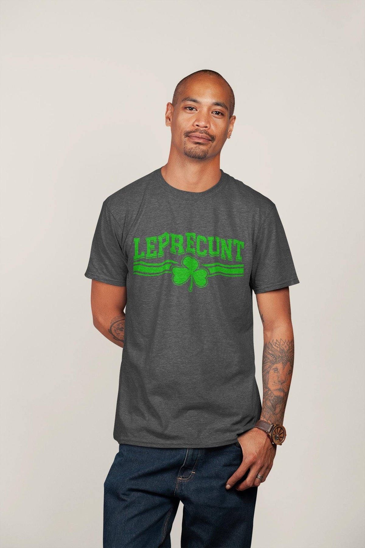 Leprecunt Shamrock T-Shirt | Funny St. Patrick's Day Tee