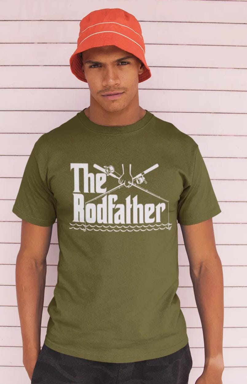 Funny Fishing T-Shirt - Angler Gift For Men, The Rod Father Fisherman