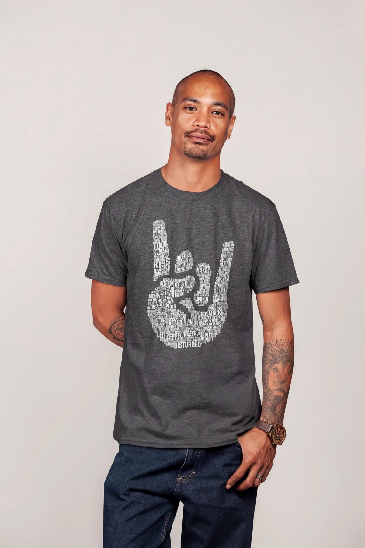 Heavy Metal Legends Shirt - Devil Horns Tribute Bands Design