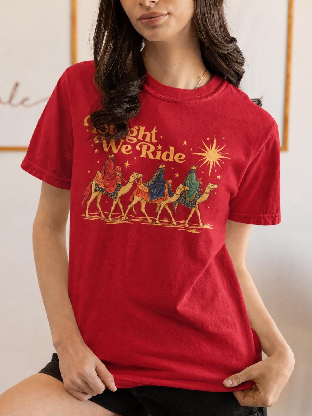Tonight We Ride Wise Men Shirt, Three Kings Nativity T-Shirt, Christian Christmas Hoodie, Star of Bethlehem Sweatshirt, Faith Tee Gift