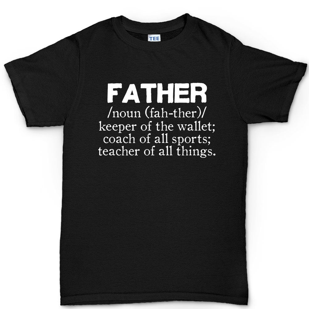 Definition of Father's Day Gift For Dad Daddy Papa Mens T shirt Tee Top T-shirt - R1794