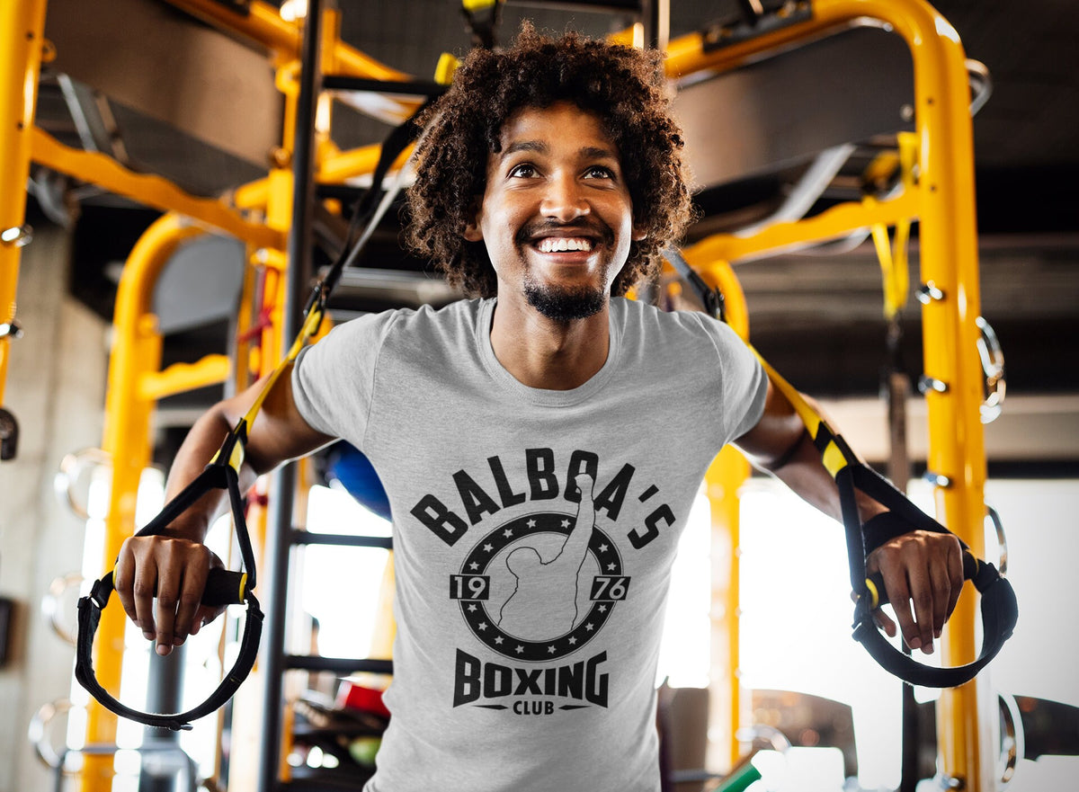 Balboa Boxing MMA Fitness Graphic Tees for Men - Gym Shirt - Workout Gym Graphic T Shirts - Motivational Gifts, Gym Lovers