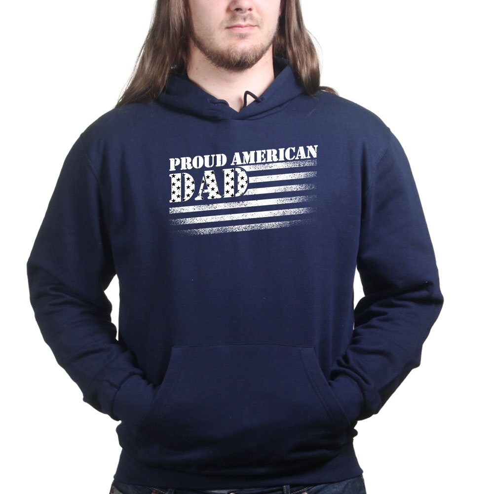Proud American Dad Father's Day Gift Daddy Hoodie - FD17075