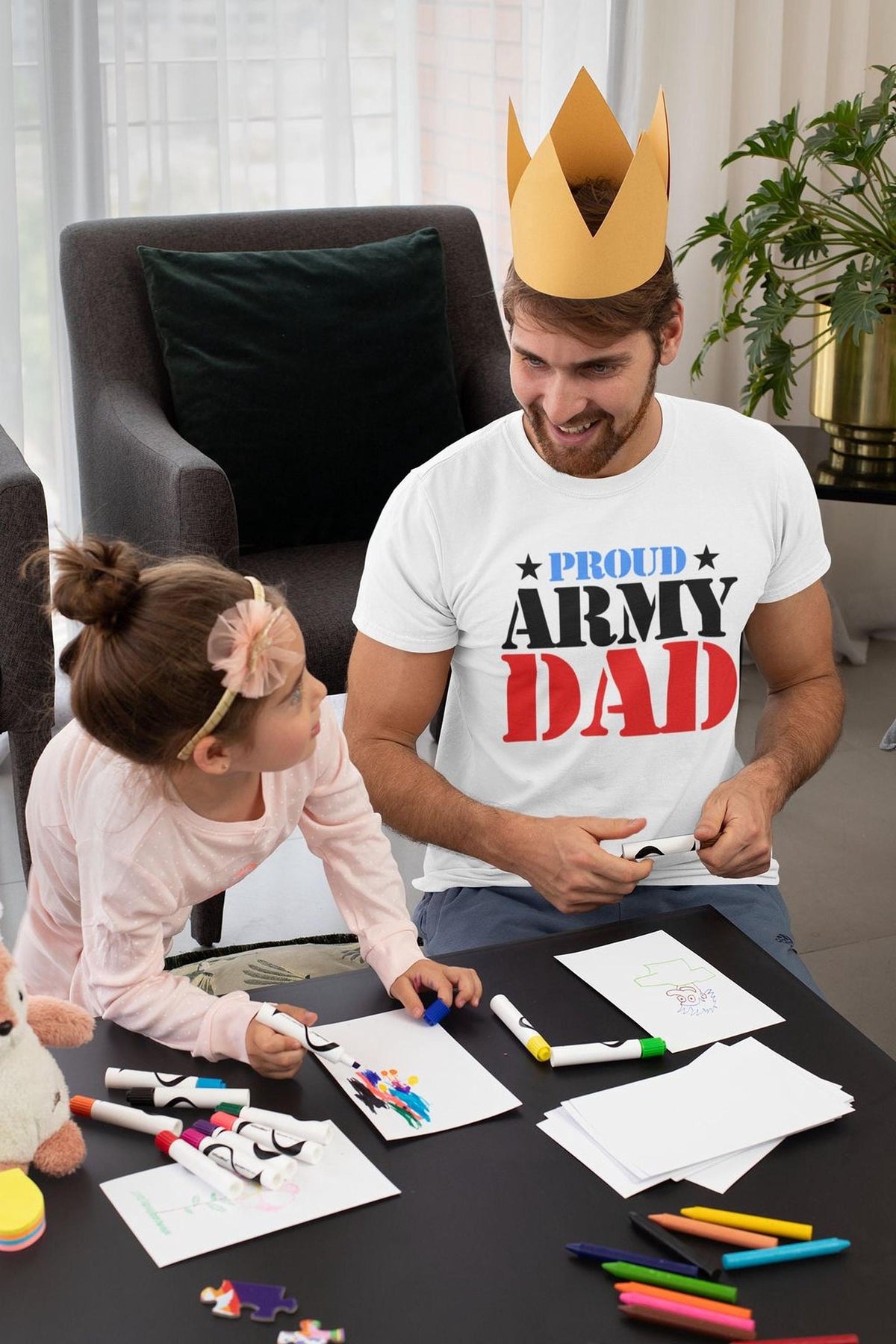 Proud Army Dad Shirt: Military Fathers Day Gift for Papa
