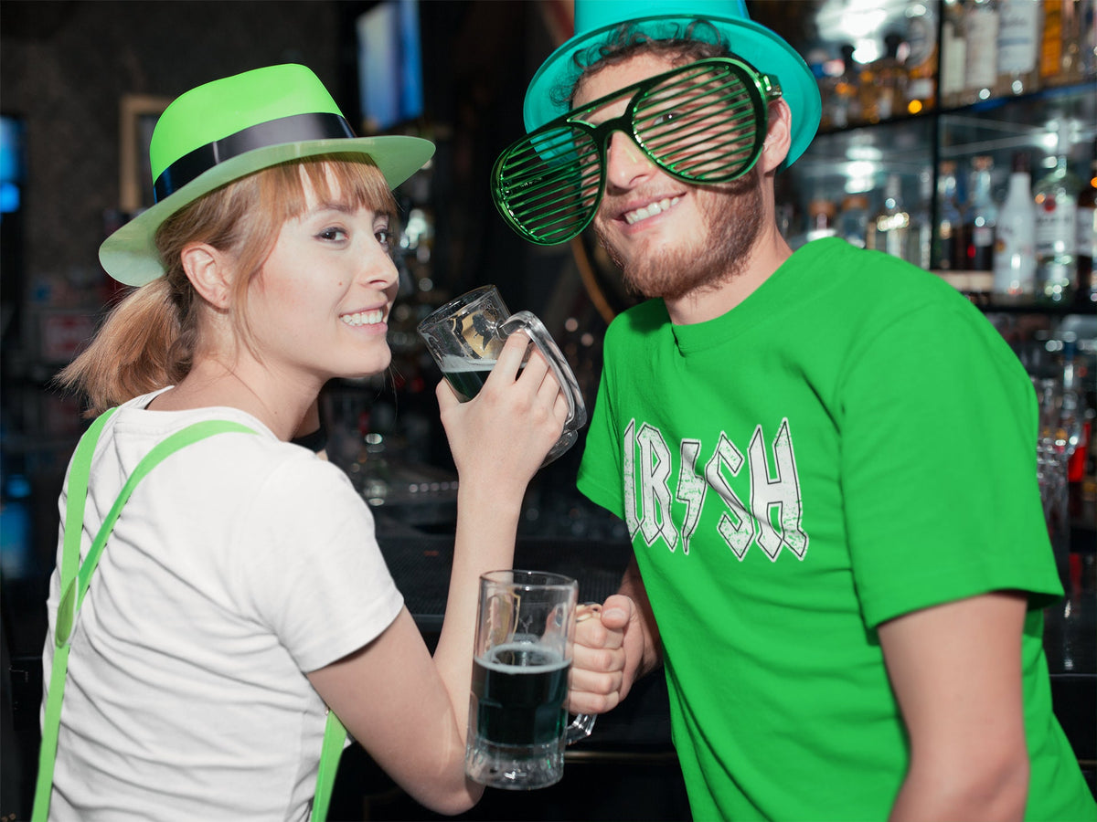 Irish Rock St. Patrick Shirt, Patty’s Day Retro Four Leaf Clover, Shamrock Leprechaun Outfit
