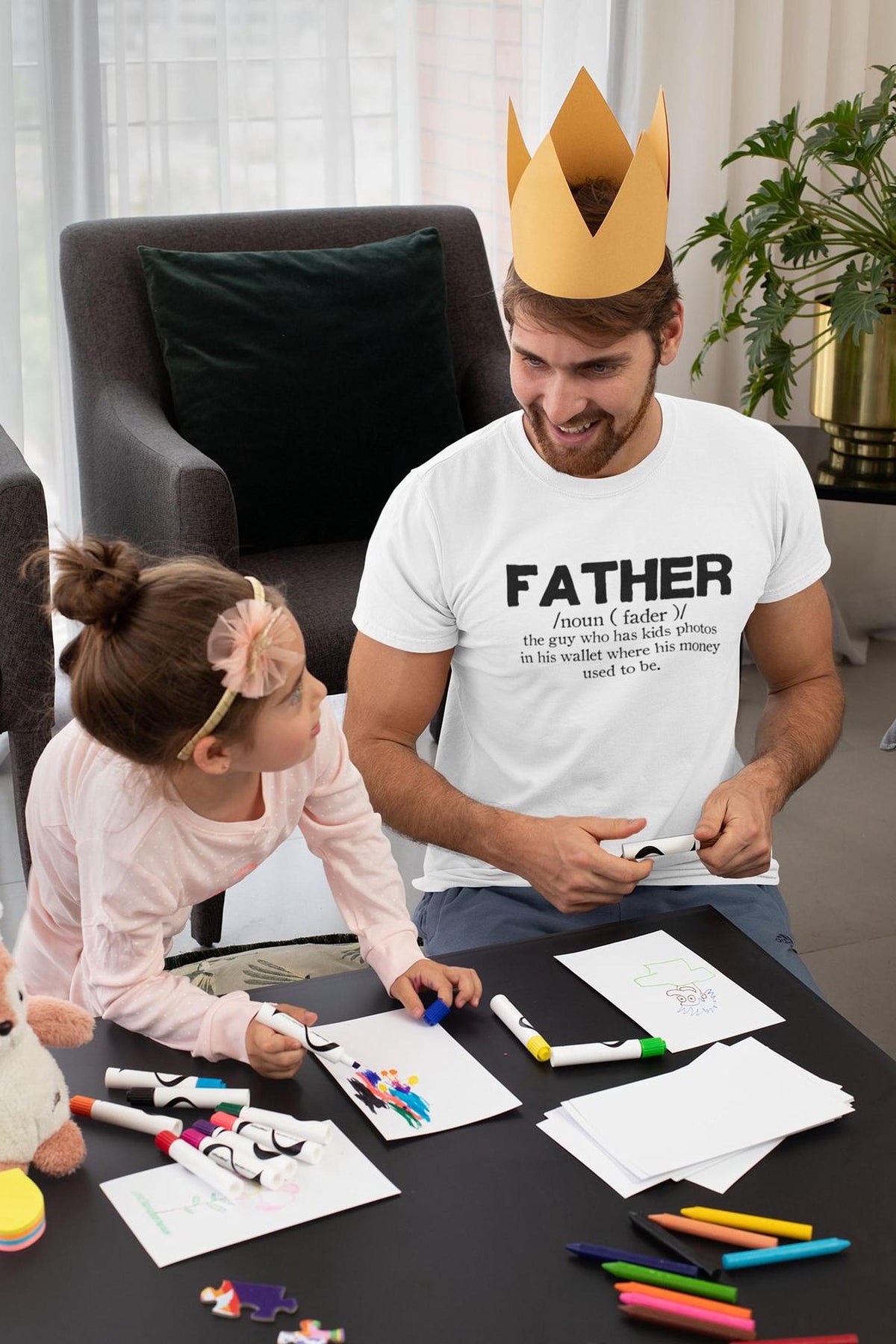 Father Definition Shirt, Comfort Colors® Humorous Dad Tee for Papa, Daddy Top