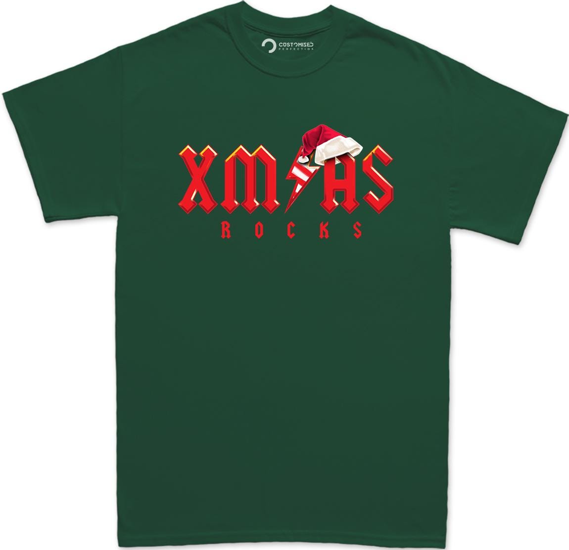 Christmas Rocks Shirt, Acdc Gift, Christmas Gift for Music Lovers, Funny Christmas Tshirt, Rock Heavy Metal Fans