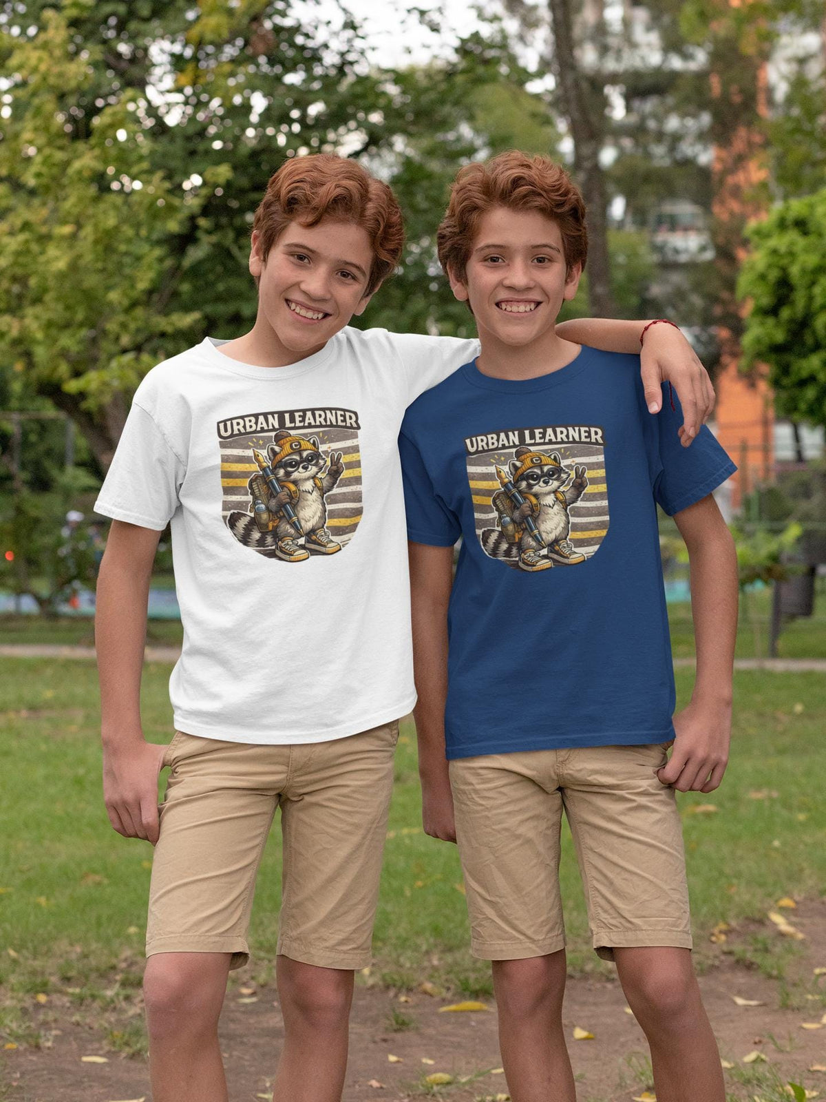 Urban Learner Shirt | Cool Raccoon School Hoodie | Hipster Kid Gift Idea