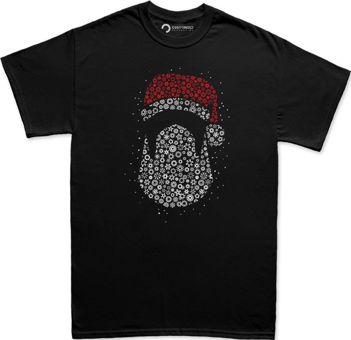 Funny Christmas Santa Shirt for Men, Funny Santa Face Shirt, Cool Santa Shirt, Family Christmas Shirt, Holiday Shirt, Santa Shape Gift Shirt