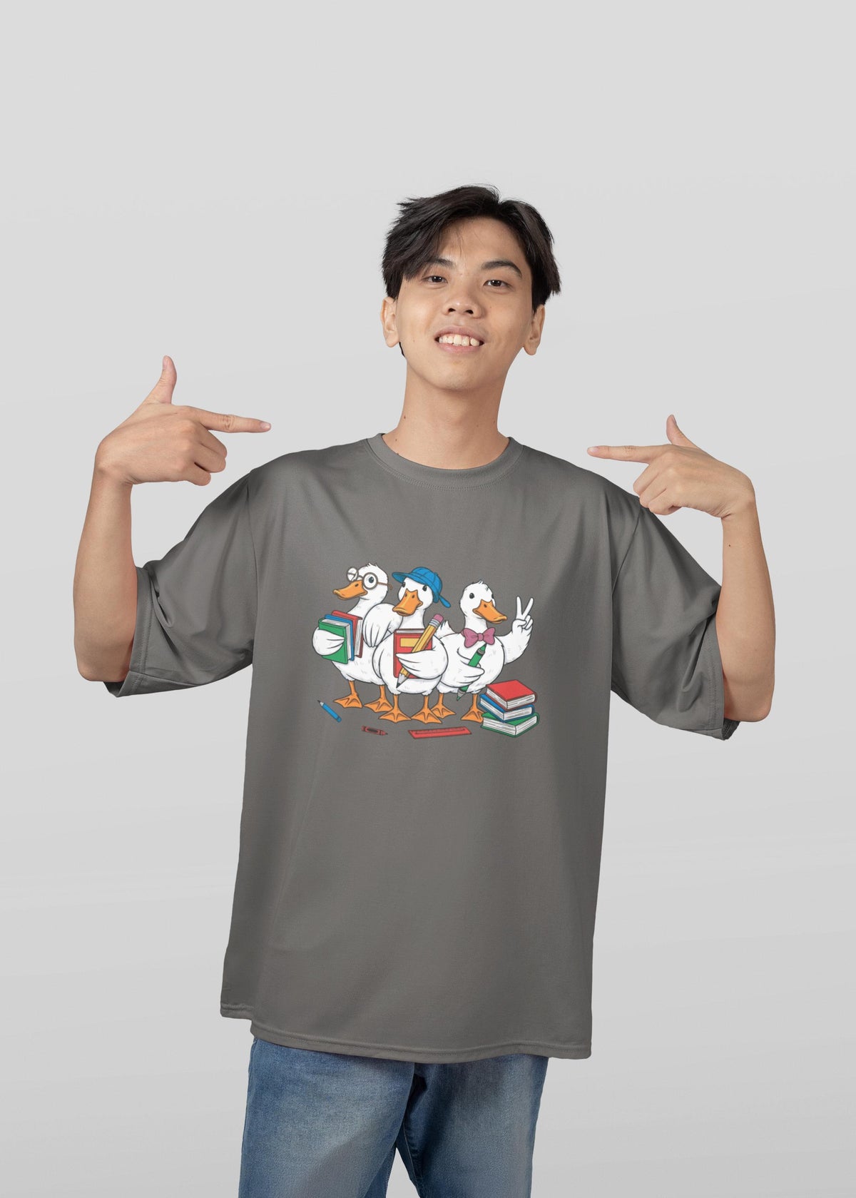 Geese Ducks Back to School T-Shirt, Cute Teacher Student Gift, First Day Classroom BTS Tee