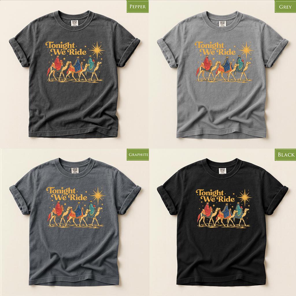 Comfort Colors® Wise Men Christmas Shirt, Three Wise Men Tee, Christian Christmas Shirt, Nativity Faith Gift, Religious