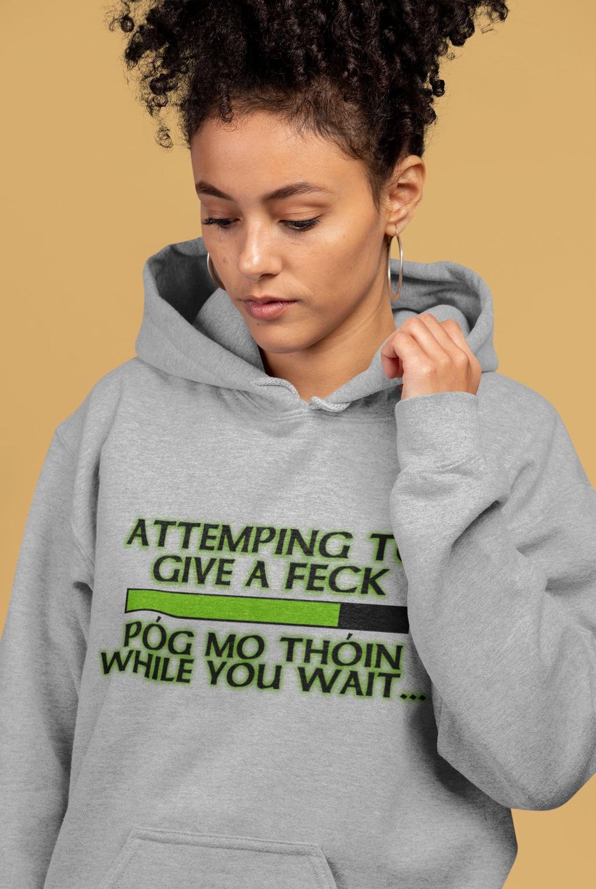 Attempting to Give a Feck Pog Mo Thoin Paddy Irish Patricks Day Hoodie