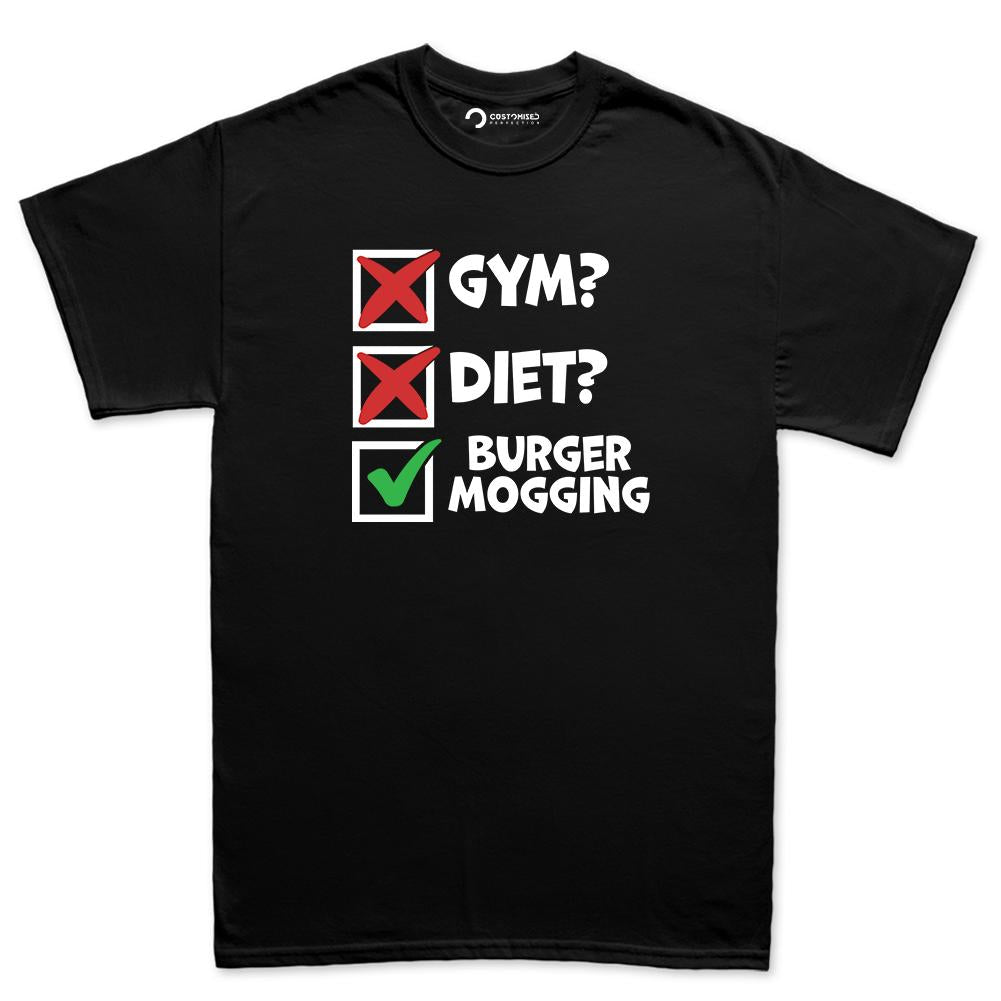 Funny CEO Eating Burger T-Shirt, Gym Meme Top, Foodie Joke Tee