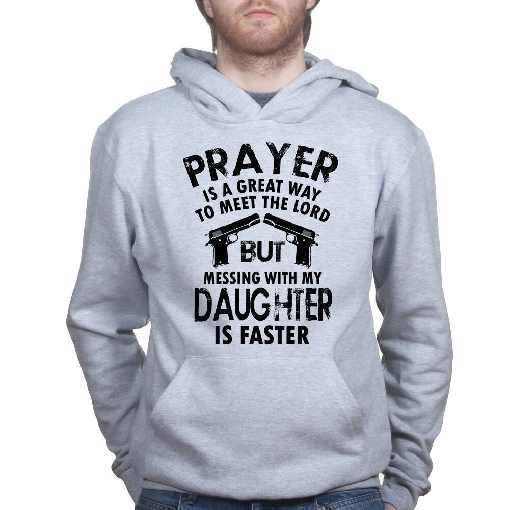 Mess With My Daughter Meet The Lord 1911 Gun Fathers Day Hoodie - R353