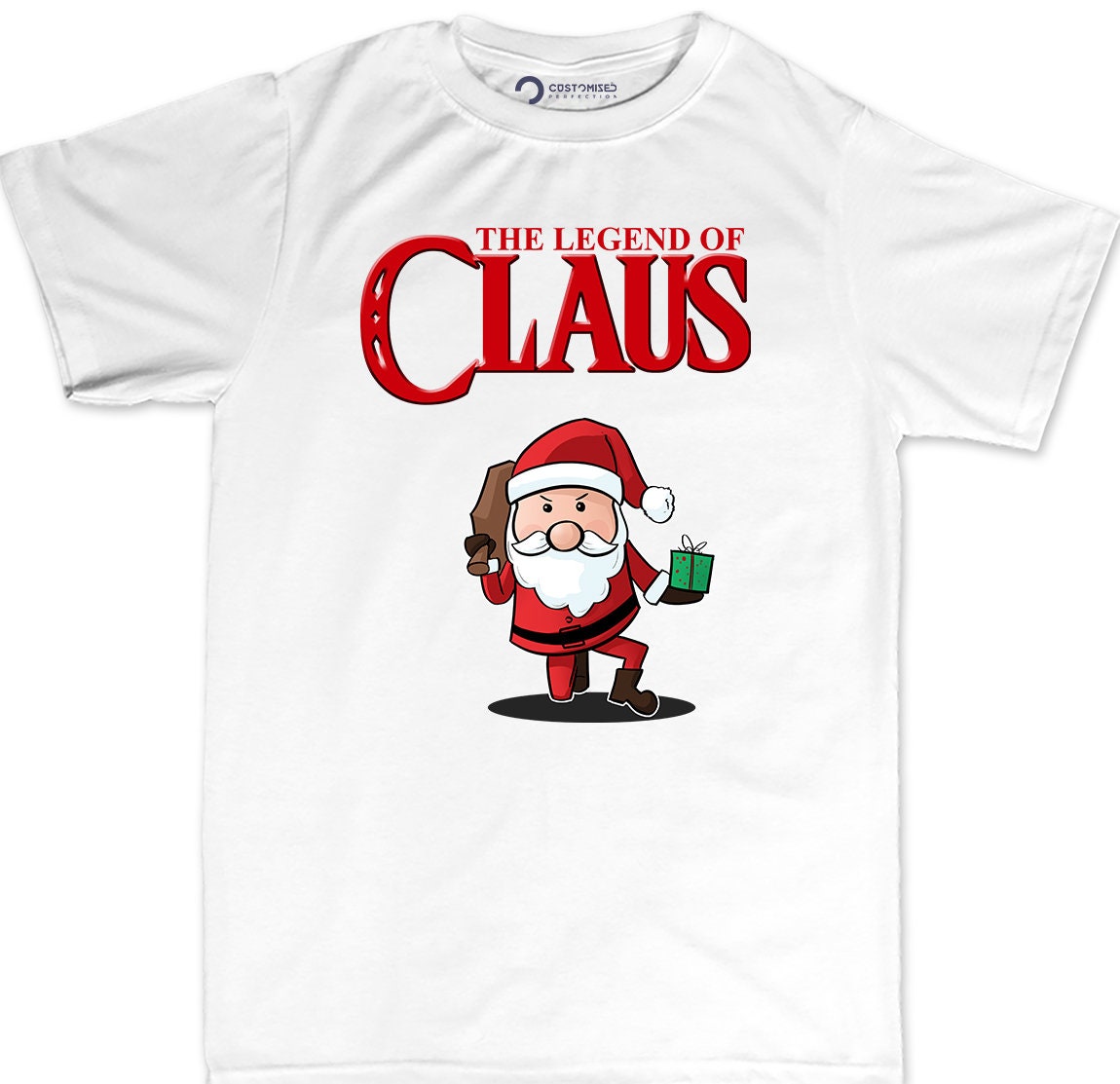 Funny Santa Claus Christmas Shirt for Men, Funny Christmas Gift for Men, Funny Santa Shirt, Xmas Family Shirt, Legend of Claus Mens T Shirt