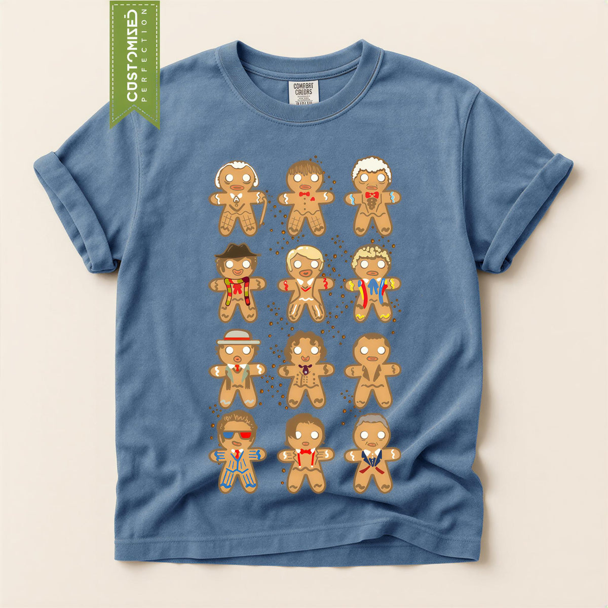 Comfort Colors® Gingerbread People Shirt, Cute Holiday Character Tee, Festive Christmas Outfit, Funny Winter Gift, Cookie Lover Apparel