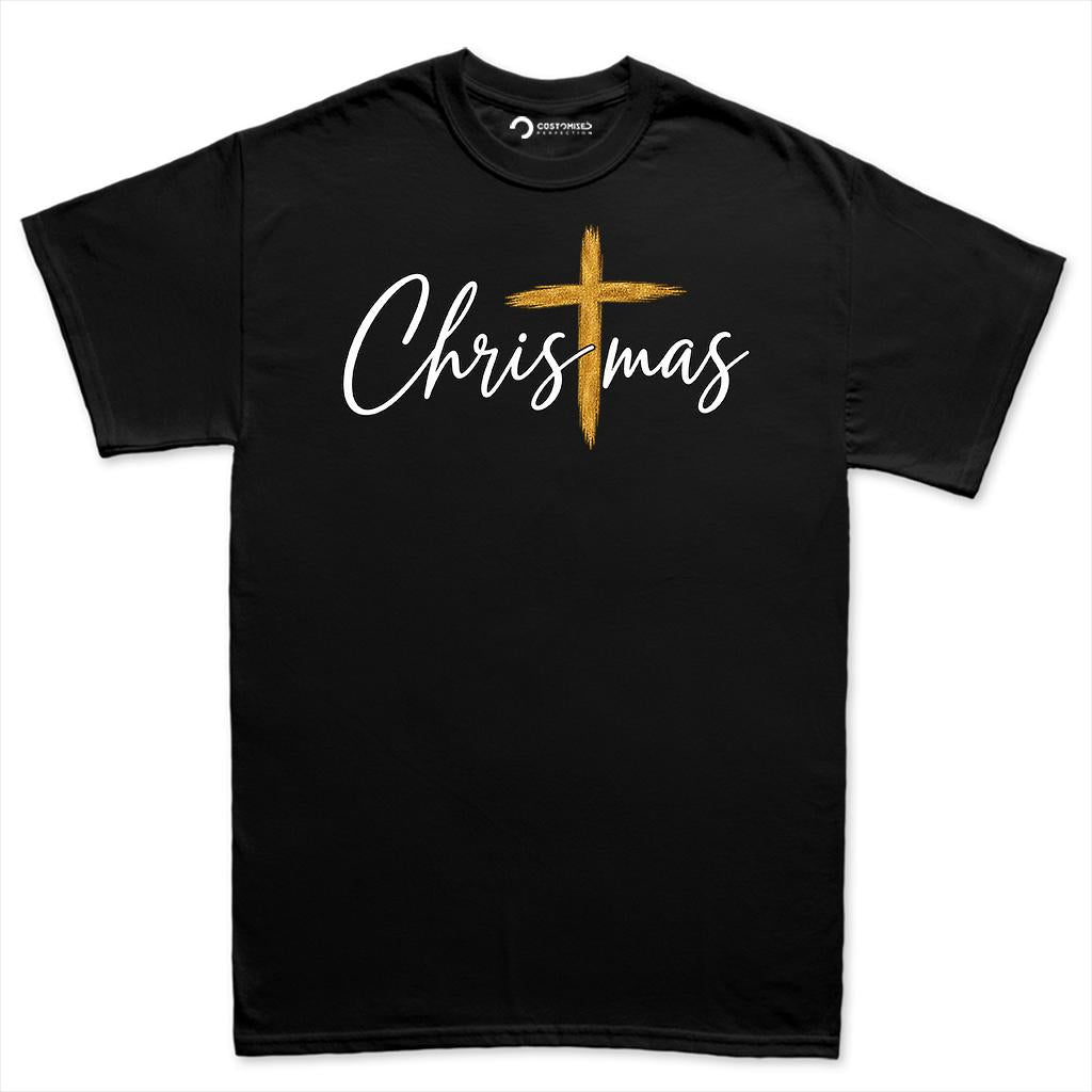 Comfort Colors® Christmas Cross Shirt, Christian Christmas T Shirt, Religious Holiday Tee, Faith Based Gift