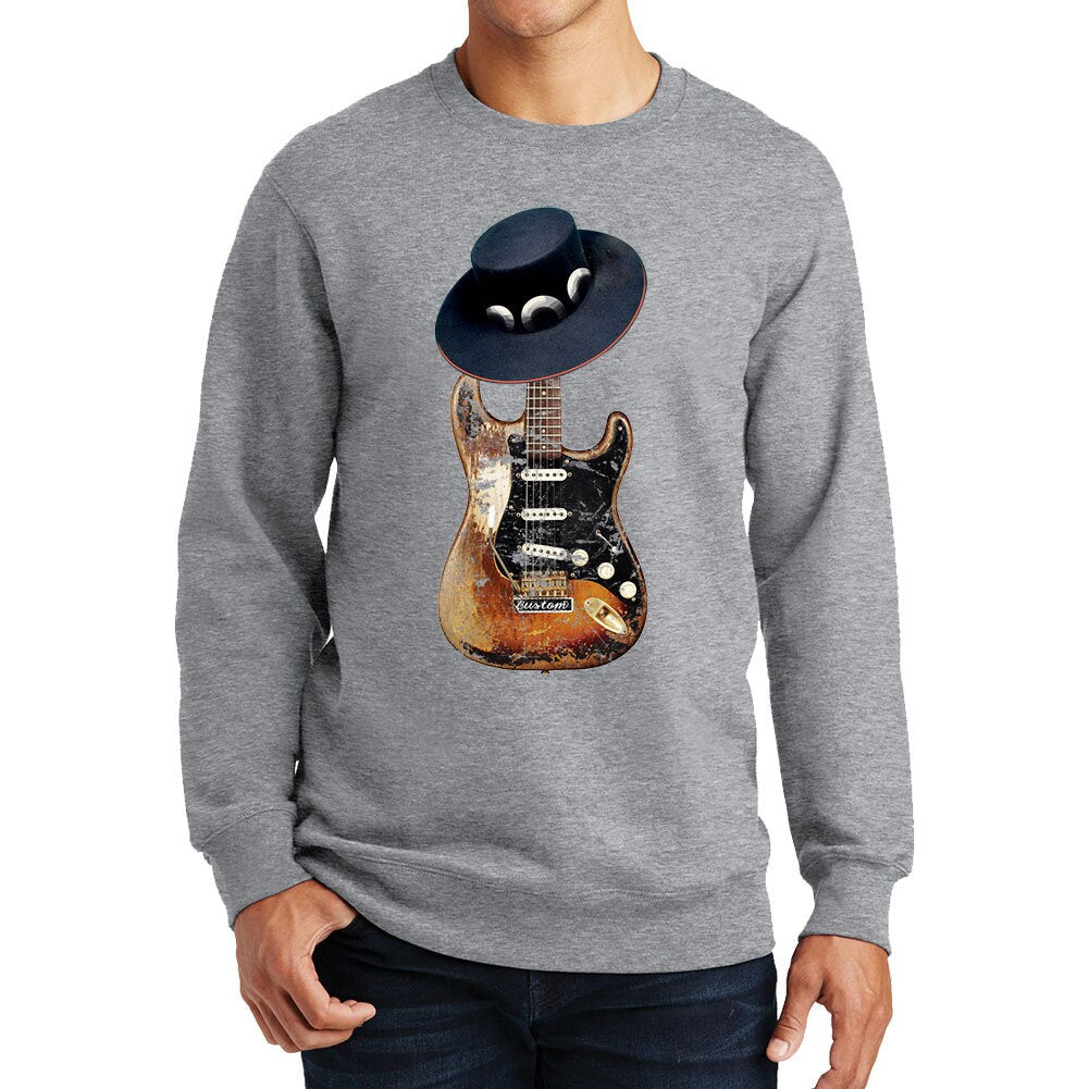 Stevie Ray Tribute Number One Guitar SRV 1959 American Blues Music Sweater Sweatshirt