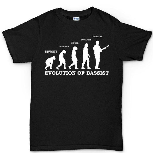 Evolution of Bassist Shirt, Bass Guitar Funny Musician Tee Top