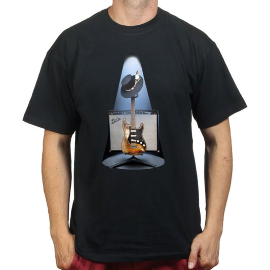 Stevie Ray Texas Floodlights 1959 American Standard SRV Guitar Number One Blue Music T shirt Tee Top T-shirt