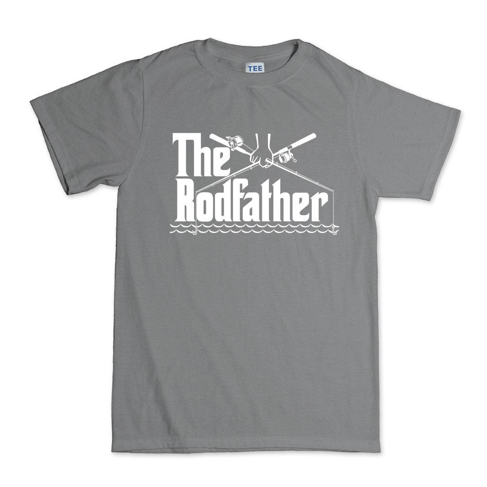 The Rodfather Fishing Angler Fisherman Father Day Mens T shirt Tee Top T-shirt - R505