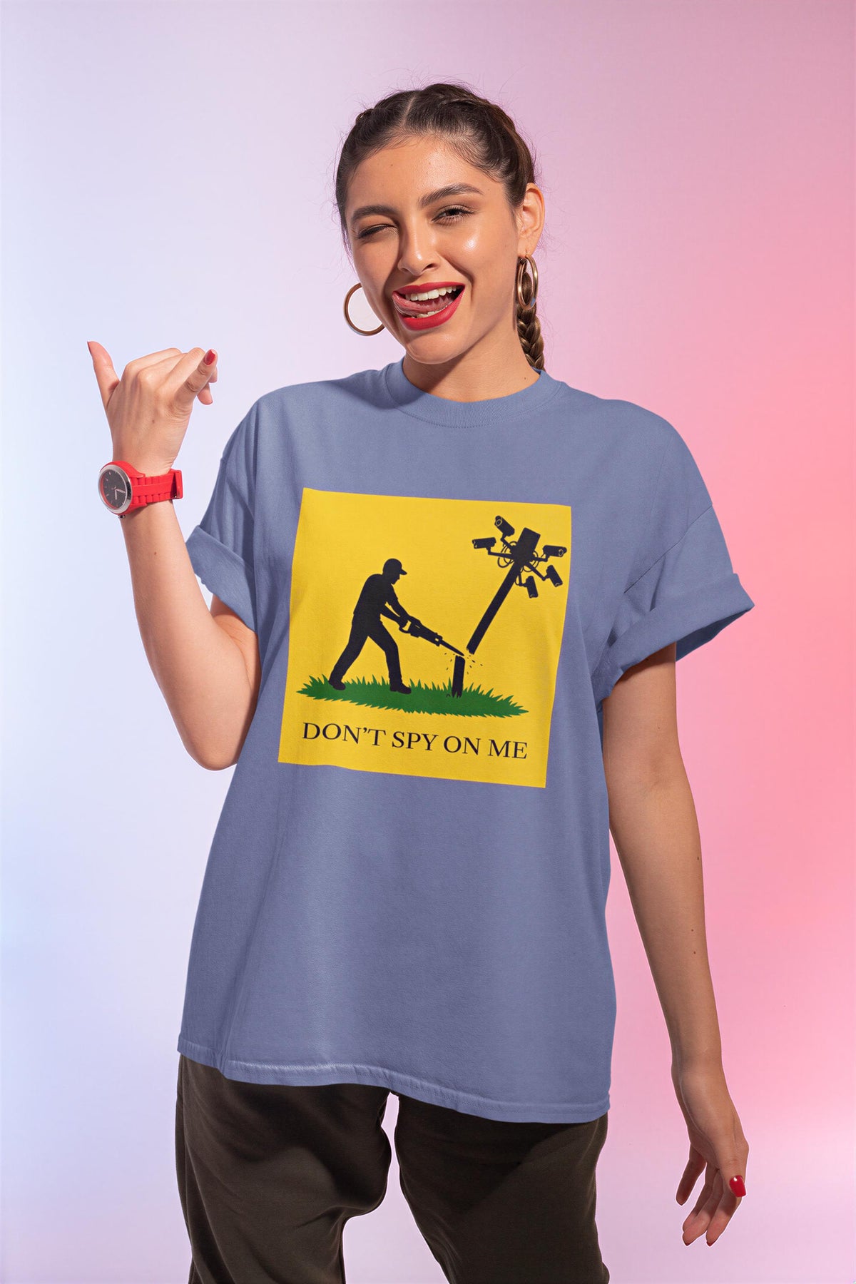 Don't Spy On Me Shirt | Anti Surveillance Flock Camera Tee | Privacy Rights Gift