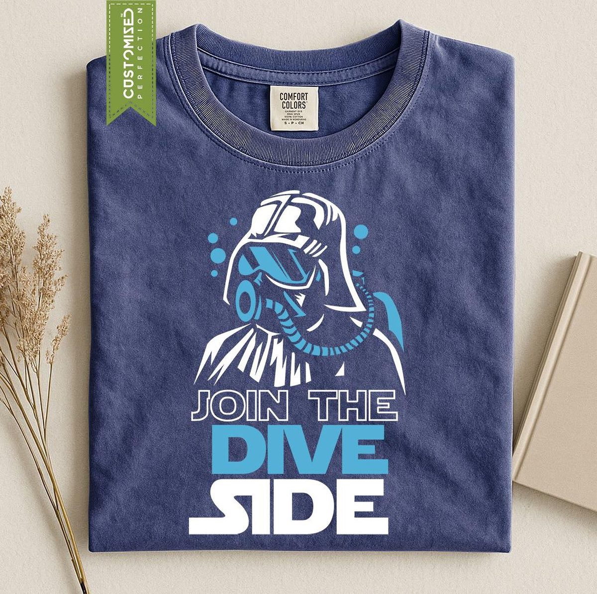 Comfort Colors® Scuba Diving T-Shirt, Join the Dive Dark Side Tee, Diver Gift