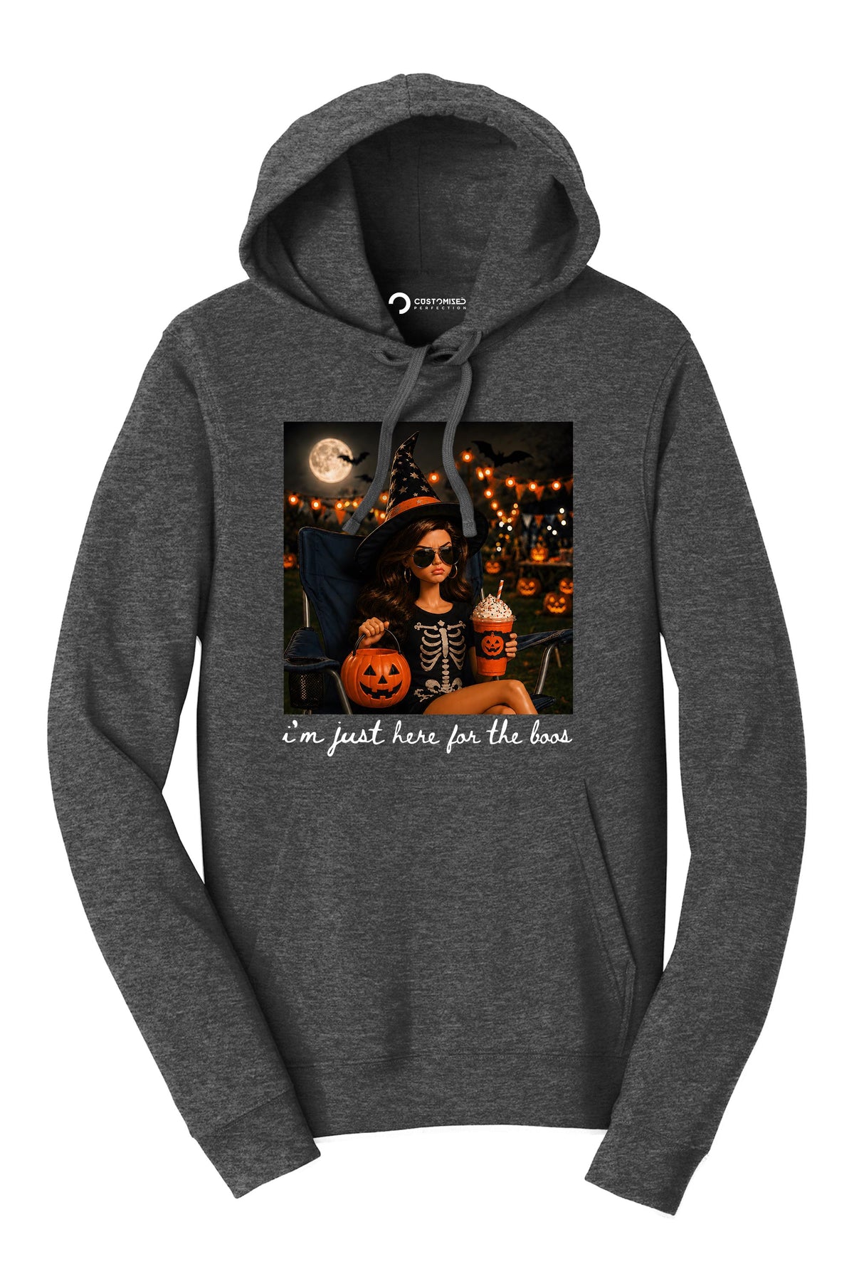 Im Just Here For The Boos Shirt, Witch Hat Halloween T-Shirt, Skeleton Costume Hoodie, Pumpkin Patch Fall Sweatshirt, Halloween Tee Gift