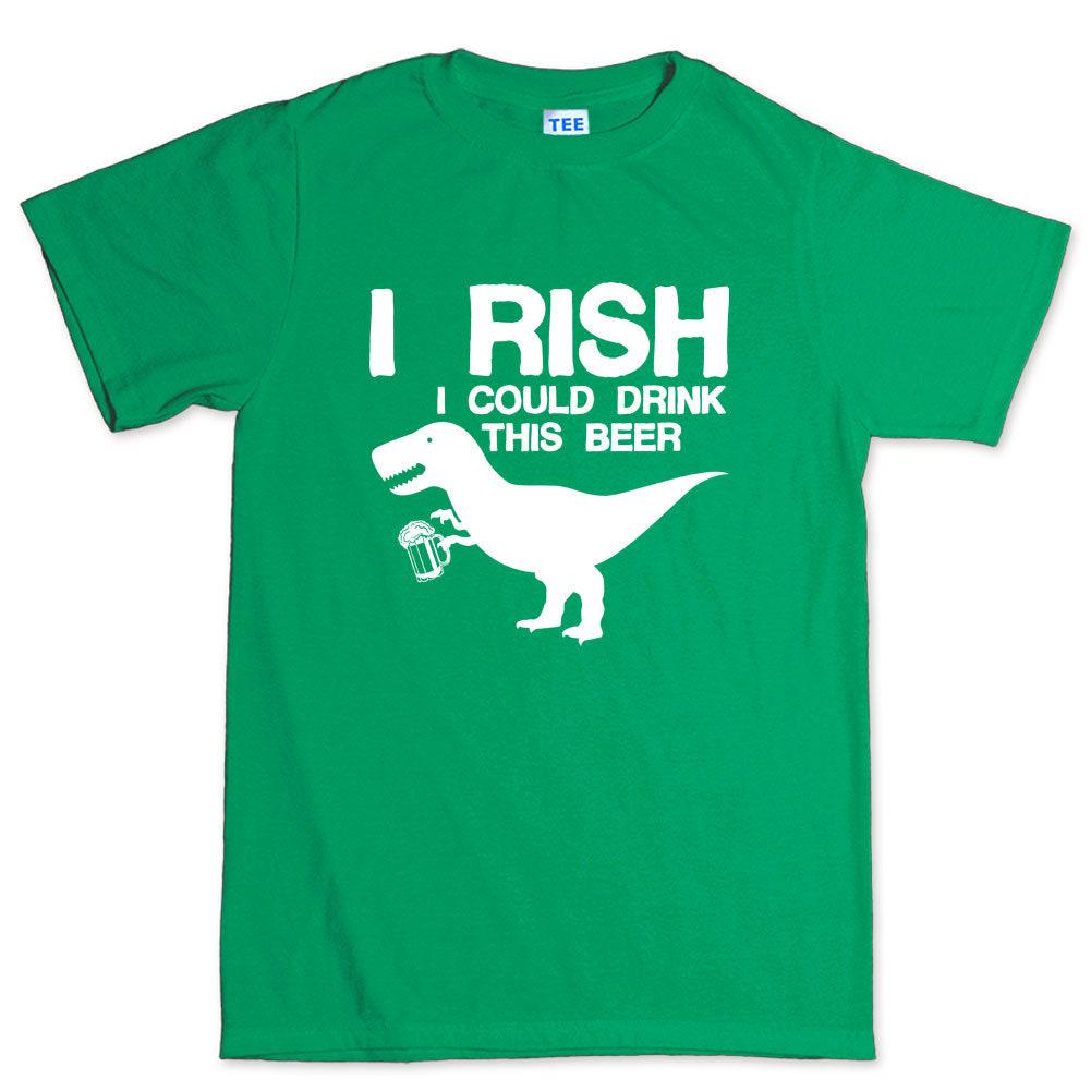 Funny Irish Dinosaur T-Shirt, Leprechaun T-Rex Tee, Ireland Leprochon Top